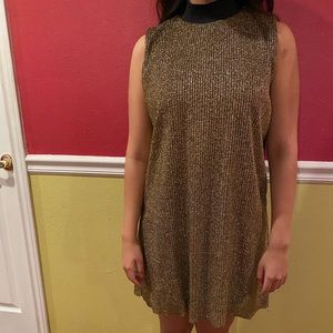 Zara Gold short dress